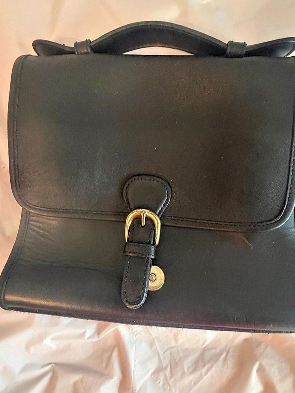 Black genuine Leather Suede Interior Hunt Club no shoulder strap